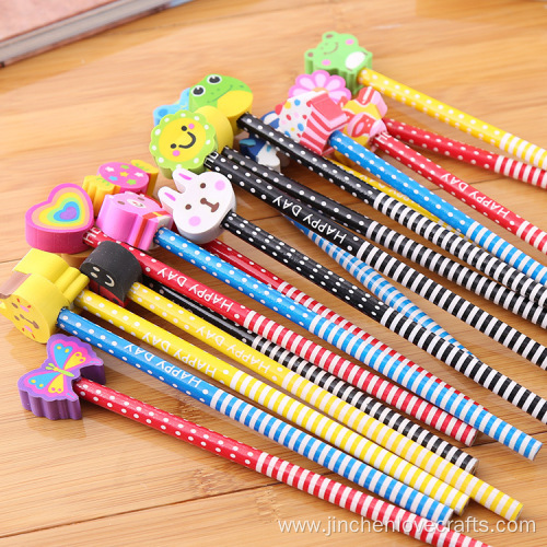 cartoon printing christmas fancy pencils